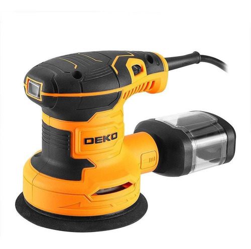 Lijadora orbital de 5 pulgadas, 320 W, 14000 rpm, color naranja, frecuencia 60 Hz, 220 V - 240 V