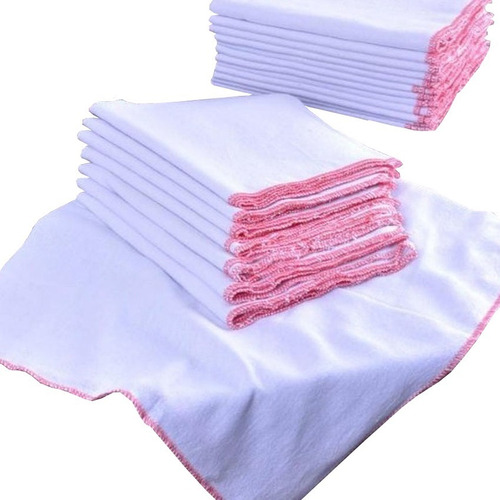 Pano De Pia Atacado Alvejado Branco Premium Kit Com 10 Peças