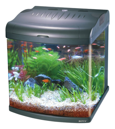 Acuario Modernista Boyu Mt-50 Negro 80lt 