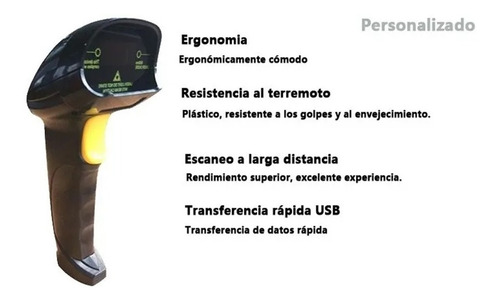 Lector De Codigo De Barras Láser Usb Pos Ean Upc Isbn