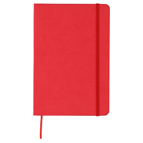 Libreta Tipo Moleskine  De Poliuretano Rojo