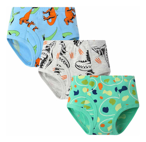 Pantalones Cortos Y Ropa Interior Estampados Para Niños De 3