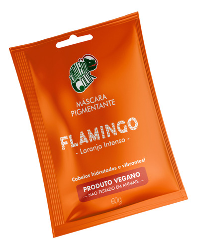 Sachê Máscara Tonalizante Flamingo Kamaleão Color 60g Tom Laranja intenso