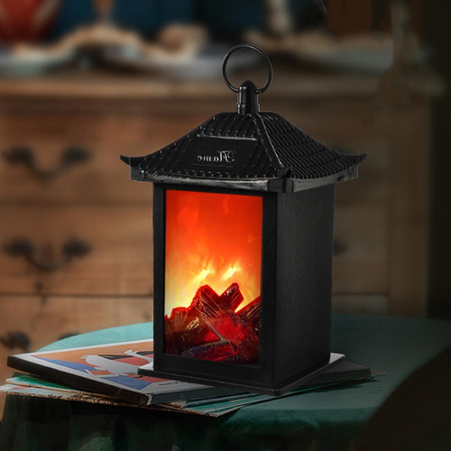 Chimenea Linternas Decorativas Lámpara De Fuego Led Sin Llam