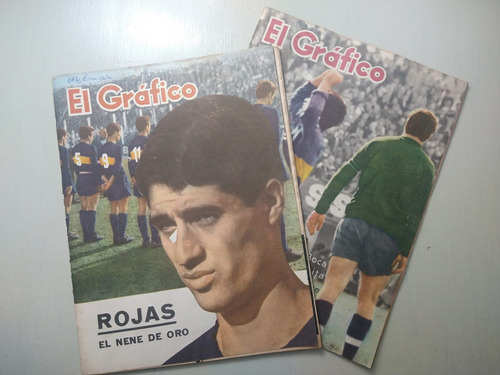 El Gráfico Pack X2 Con Tapas Y Notas De Angel Rojas Boca '63