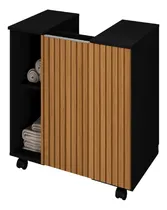 Comprar Móveis Para Banheiro Gabinete Pequin Para Banheiro De 55cm De Largura, 61cm De Altura E 37cm De Profundidade E Móveis Preto