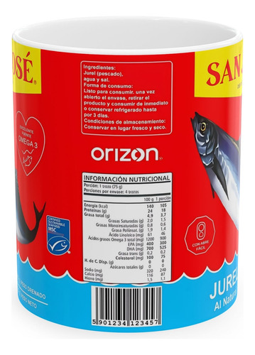 Tazón Taza Personalizada Jurel San Jose Mug 325 Ml