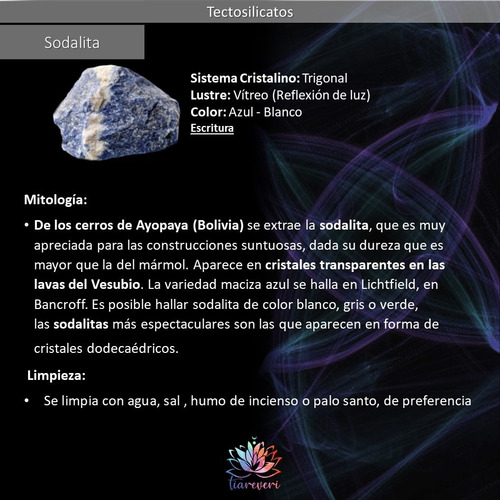 Péndulo Pirámide Sodalita + Instructivo / Radiestesia
