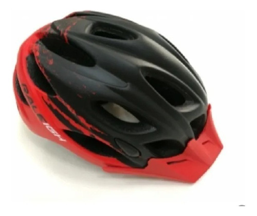 Casco Bicicleta Raleigh 22 Ventilaciones Regulable Color Negro/rojo Talle M (54 - 58 Cm)