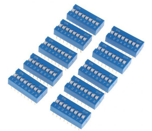 2 X 10pcs Azul Doble 16 Pines 8 Posición Mm Pitch