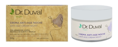 Dr. Duval Vegan Crema Facial Anti Age De Noche Vegana 3ms