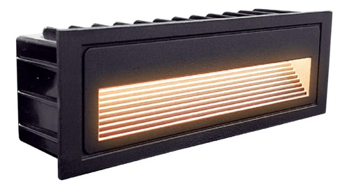 Lampara Arbotante Led Negro P/escalera 6w=60watts 4500k