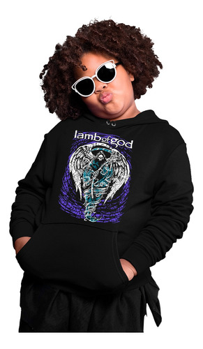 Sudadera Infantil Cleen Angel Muerte Calavera Lamb Of God