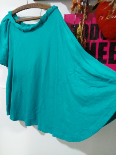 Remera Turquesa Zara. Talle M. 28. Made In Brazil