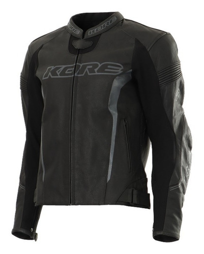 Campera En Cuero Kore Para Motociclista / Lj-23