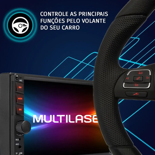 Multimídia Evolve Com Espelhamento Ios Android 7'' Gp348