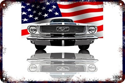 Poster Carteles Antiguos 60x40cm Ford Mustang Shelby Au-050