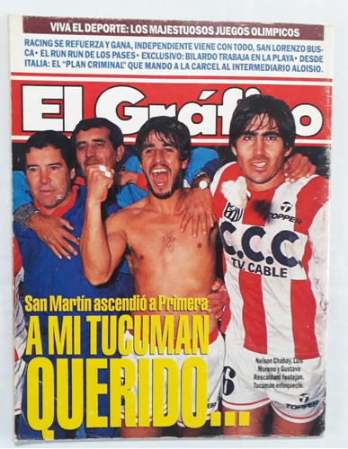El Grafico 3799 - San Martin De Tucuman A Primera!! 1992 Fs