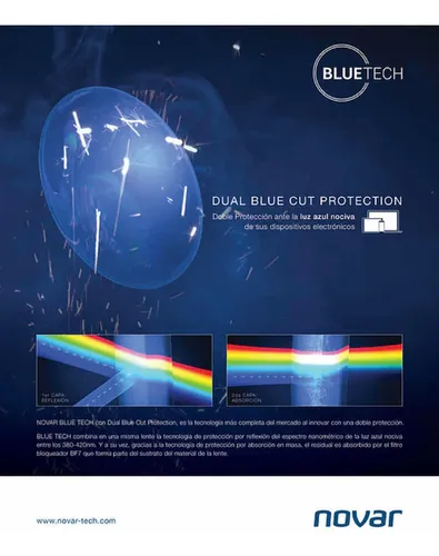 Cristales Lentes Novar Durax Blue Tech Originales