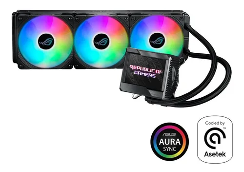 Water Cooler Lcd Asus Rog Ryujin Ii 360mm Argb | Black | MercadoLivre