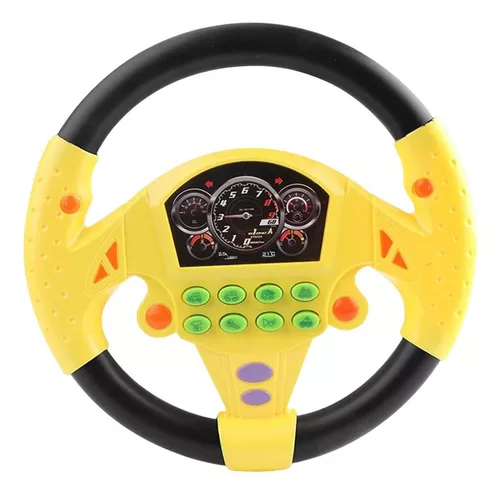 Volante Brinquedo Criança Simulada Condução Carro de Corrida Jogo