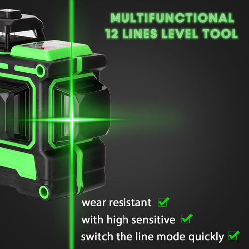 Q Herramienta De Nivel Láser Multifuncional 3d 12 Líneas