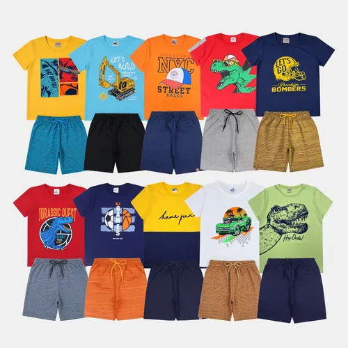 Kit infantil de verão com 10 peças, imagem principal do anúncio