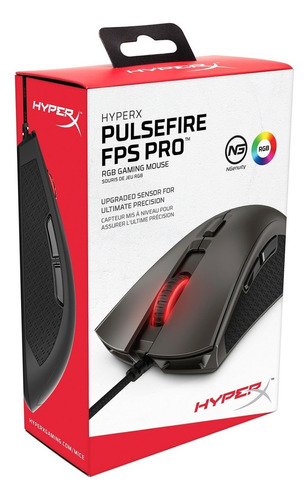 Mouse Gamer Hx-mc003b Sensor Pixart Pulsefire Pro Rgb Hyperx Color Negro