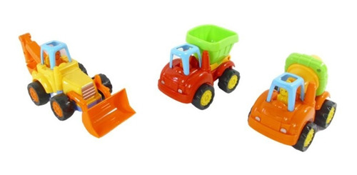 Set De Tres Carros Camión De Construcción Niños / Juguetes
