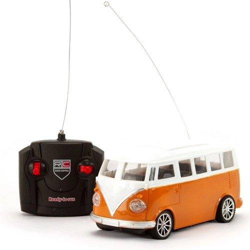 Brinquedo Carrinho De Controle Remoto Kombi Clássica Com Luz