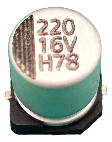 3x Capacitor Eletrolítico 220uf/16v Smd 105º 6,3x7,7mm