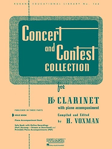 Concert And Contest Collection For Bb Clarinet Solo Book Onl