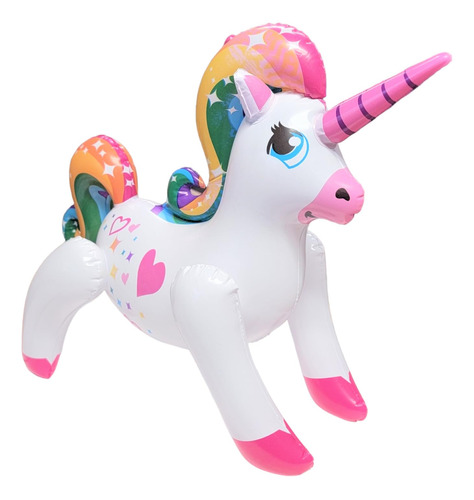 Unicornios Grandes Y Coloridos De Arcoiris Inflables (24 Pul