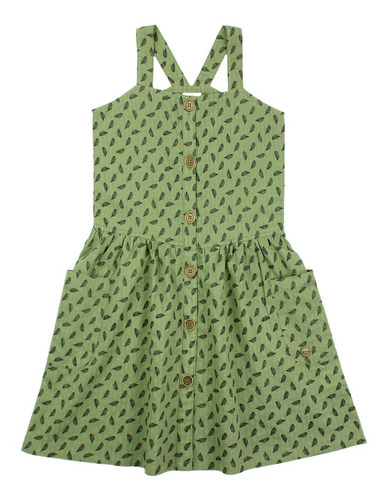 Vestido Craft Verde Ficcus