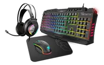 Comprar Kit Gamer 4 En 1 Krom Kritic Pad Mouse Audifonos Teclado Color del teclado Negro