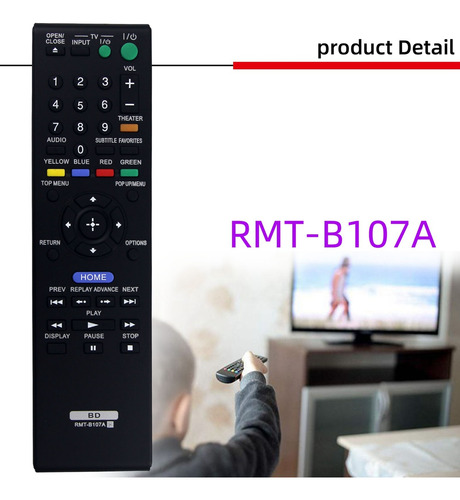 Substituição Do Controle Remoto Rmt-b107a Para O Reprodutor