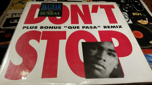 Mc Sar & Real Mccoy Feat Sunday Don't Stop Vinilo Maxi 1990