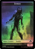 Comprar Cartas Magic Zombie Token \u002F Elephant Token Ripple Foil Front