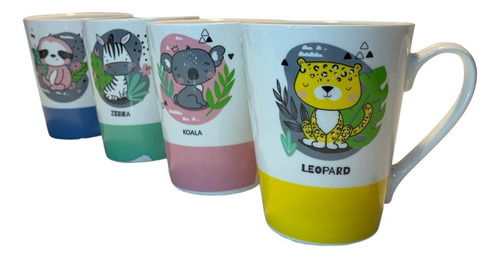 Taza De 300 Ml Diseño Animales