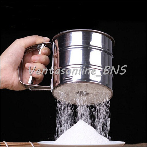 Cernidor De Harina Tamizador Acero Inox. 250g. Reposteria