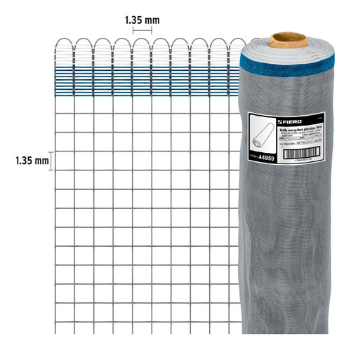 Malla Mosquitera Plastica Gris 0.90 Mt Fiero 44959 Gris