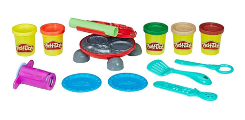Imagen 2 de 6 de Play Doh Kitchen Creation Cocina Hamburguesa Parrilla Hasbro