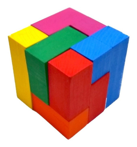 Imagen 4 de 5 de Ingeniacrea: Cubo Soma Puzzle De Bloques De Armar Con Retos