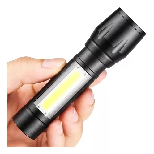 Linterna LED linterna USB recargable potente militar COB luz