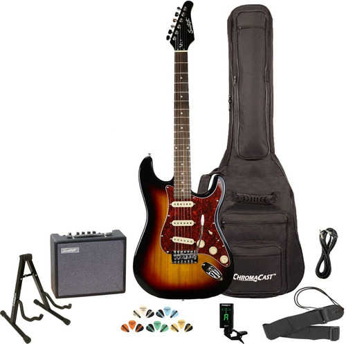 Sawtooth St Style Guitarra Eléctrica - Kit Completo