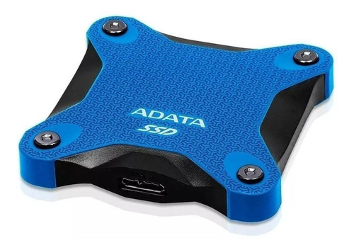 Imagen 3 de 3 de Disco sólido SSD externo Adata ASD600Q-240GU31 240GB azul