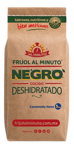 Frijol Negro Deshidratado Al Minuto 5kg Rinde Al Menos 15kg