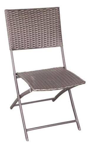Set Balcon Terraza Romantic Estructura Marrón Oscuro