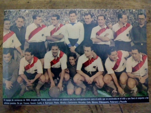 Recorte River Plate El Equipo De Comienzos De 1940