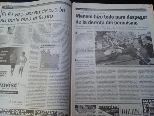 Clarín 25/10/1999 Triunfo De La Rúa Presidente Chacho E (Usado)